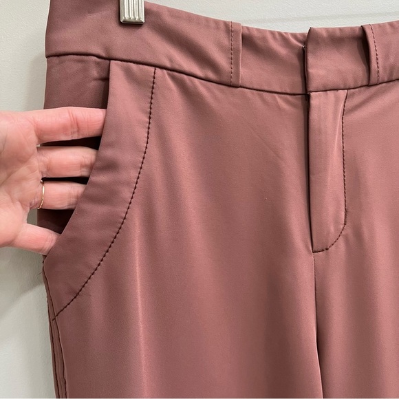 BDG dusty rose salmon mauve straight leg crop trouser pants size 6 - Picture 5 of 9
